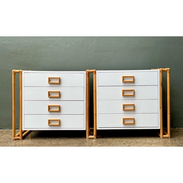 Vintage Rattan and Laminate Dresser For Sale - Image 15 of 15