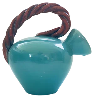 Art Studio Pottery Low Rope Decanter by Alexandre De Wemmel, Belgium, 1950s