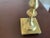 Vintage Heavy Solid Brass Candlesticks - a Pair For Sale - Image 9 of 9