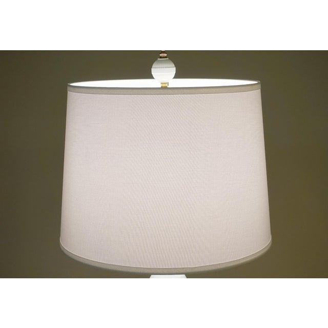 1960s Rare X Large Hollywood Regency Neoclassical Modern Trophy Urn Porcelain Ceramic Table Lamp For Sale - Image 12 of 14