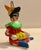 1980s Tiny <2 Inch Colorful Plaster Clown Playing a Concertina! Delicate, Italian Ornament For Sale - Image 5 of 5