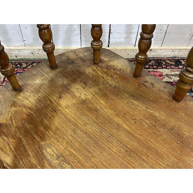 Antique English Rustic Armchair in Elm and Beech, 1800s For Sale - Image 14 of 16