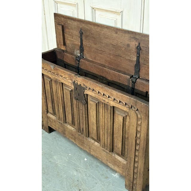 Antique Alpine Chestnut Chest, 1700 For Sale - Image 4 of 6