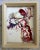 Red Abstract Bird, Original Watercolor Painting, Framed Art, by Van Ness For Sale In Saint Louis - Image 6 of 11