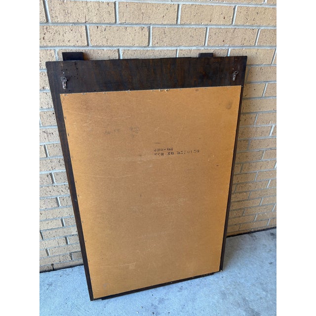 Lane  brutalist 1970s Lane Brutalist Mirror For Sale - Image 4 of 5