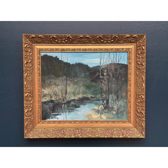 Tedde Rhodin, Autumn Landscape from Småland, 1979, Oil on Canvas, Framed For Sale - Image 16 of 18