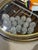 Vintage Department 56 Silver-Plated Acorn Tabletop Set – 12 Place Card Holders & 2 Taper Candle - 14 pcs For Sale - Image 4 of 4