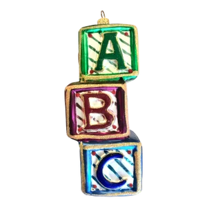 Vintage Christopher Radko "A,B,C's" Christmas Ornament