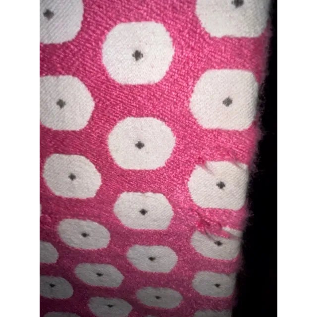 Highland House Custom Color Wheel Ottoman For Sale - Image 11 of 12