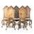 Brown 19th Century High-Backed Chairs, Set of 5 For Sale - Image 8 of 8