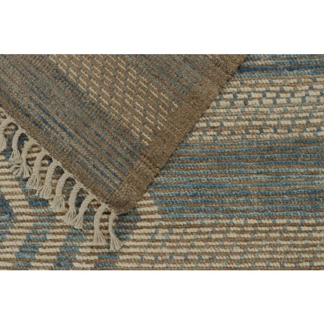 Textile Rug & Kilim’s Modern Rug with Beige-brown Geometric Patterns - 6x9 For Sale - Image 7 of 7