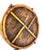 Vintage Handwoven Split Bamboo Gathering Basket With Bentwood Handles For Sale - Image 9 of 9