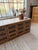 Glass Antique Double-Sided Shop Counter with Marble Top, 1900s For Sale - Image 7 of 18