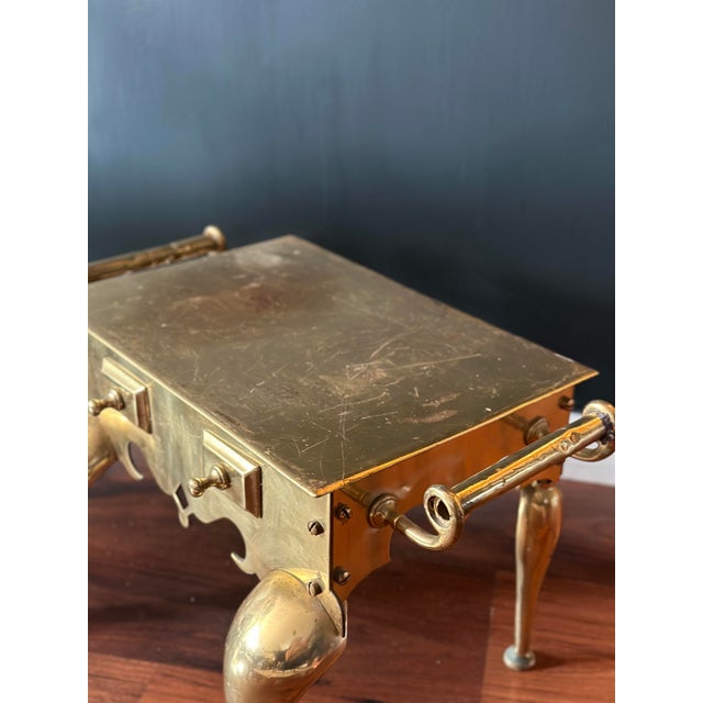 Brass Victorian Brass Hearth Footman , Circa 1850 (George II Style) / Uk For Sale - Image 8 of 8