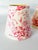 Vintage French Country Style Floral Design in (off white & red )Toile Clip on Lampshade Set of 6, They are in very good...