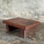 Small stool, upcycled antique teak side stool, footrest. Teak stool: the wood’s natural imperfections (irregularities,...