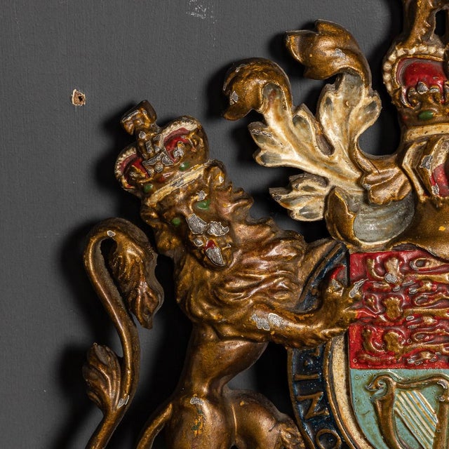 20th Century British Cast Iron & Painted Royal Warrant, 1960s For Sale - Image 11 of 14