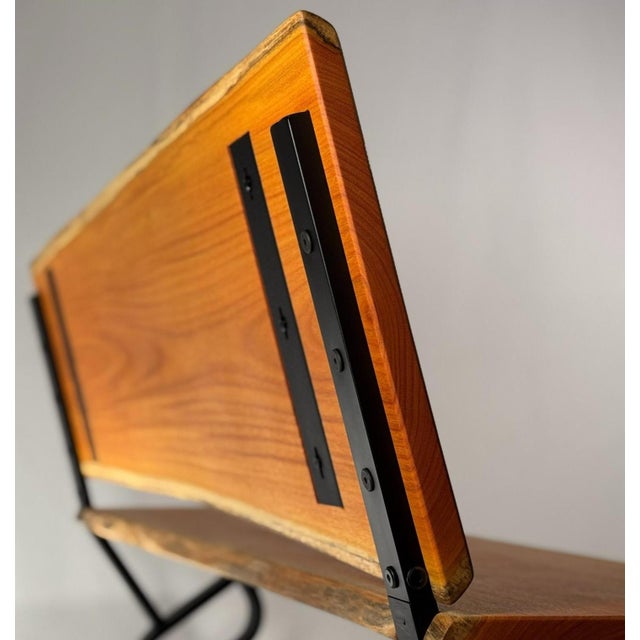 Brown Osage Horizon Contemporary Live Edge Bench For Sale - Image 8 of 10