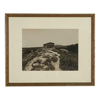 View of Southern Italian Ancient Temple at Paestum, Italy For Sale