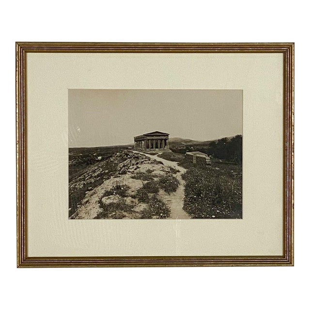 View of Southern Italian Ancient Temple at Paestum, Italy For Sale