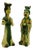 Ceramic Sculptures by Zaccagnini, 1920s, Set of 2 For Sale