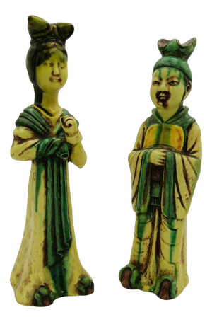 Ceramic Sculptures by Zaccagnini, 1920s, Set of 2