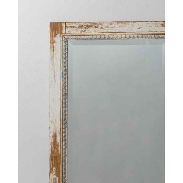 Cream 19th Century France Cream Wood Mirror For Sale - Image 8 of 11