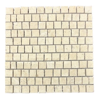 Angers Travertine Polished Broken Tessere Mosaic For Sale