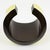 Salvatore Ferragamo Yellow and Brown Wood Enameled Cuff Bracelet Bangle For Sale - Image 11 of 12