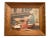 1940s Brazilian Street Scene Oil Painting by Alfredo Koenig, Framed For Sale