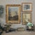 Antique Framed Landscape Oil Painting on Canvas is a classic pastoral but oriented on the vertical allowing the stream to...