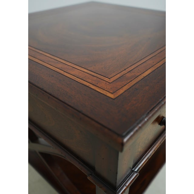 Pair Theodore Alexander Brooksby Mahogany End Tables For Sale - Image 15 of 18