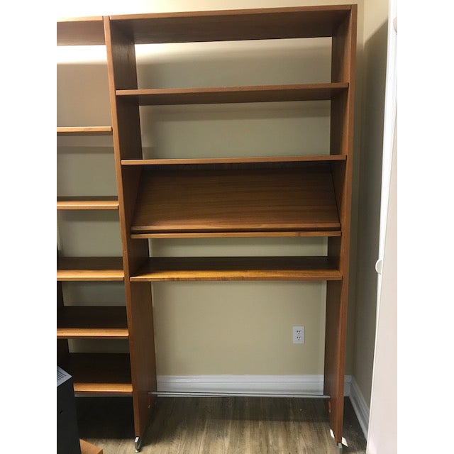 Ry Mobler Hans Wegner Mid-Century Modern Danish Teak Wall Unit For Sale - Image 4 of 11