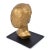 Sendelbach Signed Gold Painted Clay Bust of Young Boy on Slate Base For Sale - Image 10 of 12