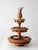 Vintage Mid-Century Carved Wood Tiered Lazy Susan With Pineapple Finial For Sale - Image 16 of 17