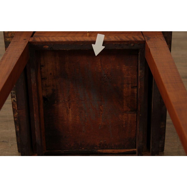 Antique American Federal Period Tiger Maple End Table For Sale - Image 17 of 18