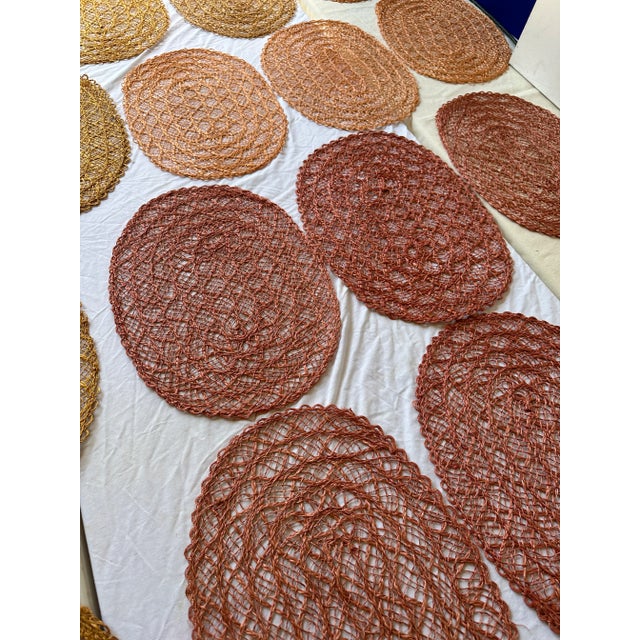 1970s Multi-Colored Placemats- Set of 19 For Sale In Atlanta - Image 6 of 9