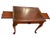 Wood Vintage English Hand-Carved, Seashell Queen Anne Mahogany Tray Table For Sale - Image 7 of 7
