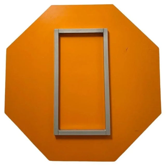 Italian Octagonal Mirror in Molato Glass, 1960s For Sale - Image 4 of 8