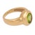 Vintage 1.70 Carat Peridot 14k Yellow Gold Bezel Ring, Size 7.25 For Sale - Image 4 of 6