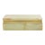 Vintage cigarette case or jewelry box made of natural onyx stone, decorated with gold-colored (copper-plated) metal...