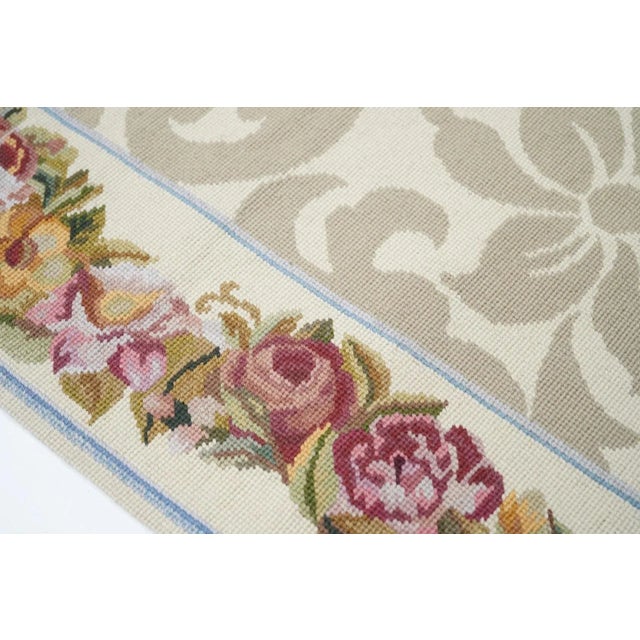 Needle Point Runner 2'6'' X 9'10'' For Sale - Image 4 of 10