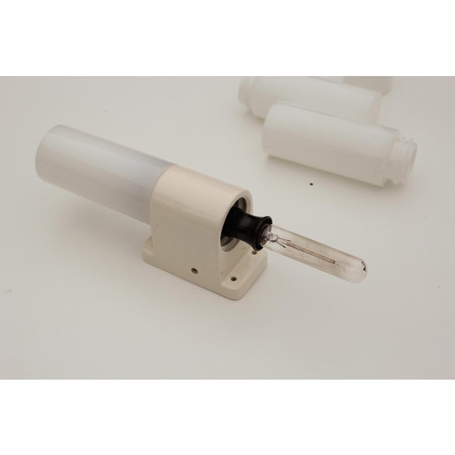 Bauhaus Bauhaus Wall Lights in Ceramic and Opal Glass, 1920s, Set of 2 For Sale - Image 3 of 18