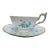 Coalport Vintage Blue Flower Harebell Bone China Tea Cup & Saucer Set For Sale