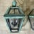 Pair of Vintage Square Handcrafted Copper Hanging Lanterns For Sale - Image 12 of 12