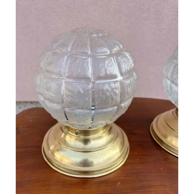 Art Nouveau Ceiling Lights, Set of 2 For Sale - Image 5 of 7