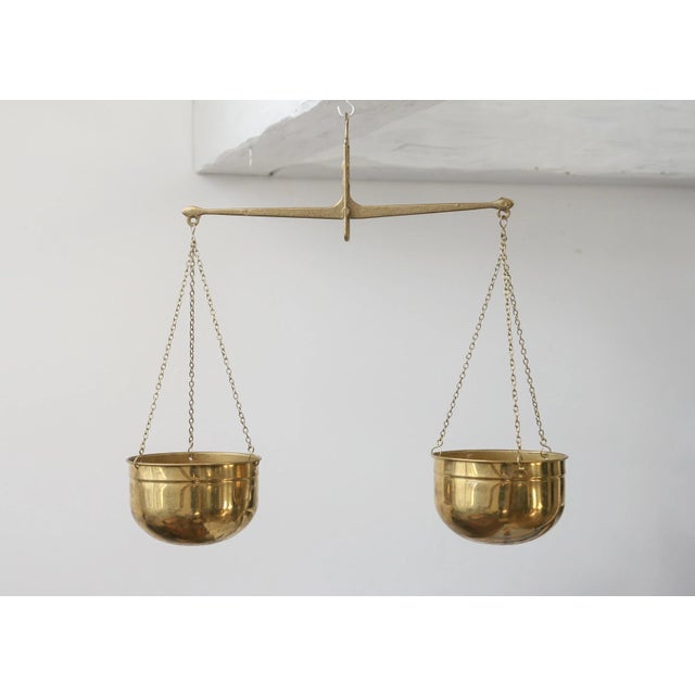 Mid-Century Brass Scale For Sale - Image 12 of 12