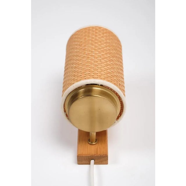 Wood Swedish Modern Wall Lamps, 1950s, Set of 2 For Sale - Image 7 of 8