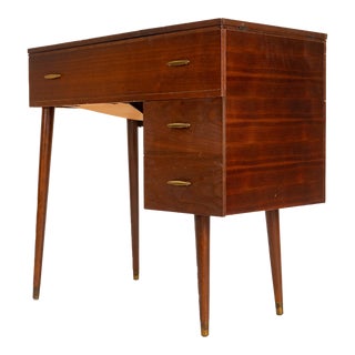 1950s Mid Century Modern Singer Sewing Cabinet Desk For Sale