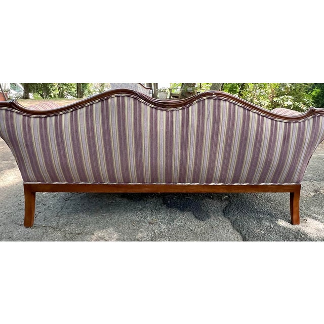Vintage 1940’s Louis XV Style Carved Mahogany Sofa For Sale - Image 10 of 11